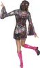 A woman wearing a disco outfit, posing with her back to the camera. Produktbild-Vorschau