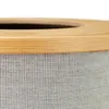 Relaxdays Papierkorb Bambus, runder Abfallkorb mit Produktbild-Vorschau 5