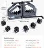 A pipe roller bender tool and its accessories are displayed on a white background with dimensions and specifications listed. Anteprima dell’immagine prodotto