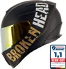 Broken Head BeProud Sport Gold Motorradhelm + Verspiegeltes Produktbild-Vorschau 1