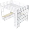 Flieks Etagenbett 140x200cm mit Schreibtisch und Ablagen, Produktbild-Vorschau 9