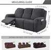 Relaxsofa Hussen, Bezug für Relaxsessel, 8-teiliges Stretch Produktbild-Vorschau 4