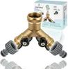 tecuro 2-Wege Y-Verteiler 3/4 Zoll mit 2 Absperrhähnen - Produktbild-Vorschau 1