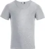 Slim-Fit V-Ausschnitt T-Shirt Plus Size Herren, Sportgrau, Produktbild-Vorschau 2