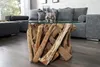 Tavolino design NATURE LOUNGE in legno di teak con piano Anteprima dell’immagine prodotto 3