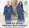 etérea Kuschelfleece Bademantel mit Kapuze – Morgenmantel Produktbild-Vorschau 4