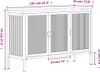 vidaXL Sideboard Schwarz 105x35x70 cm Glas und Stahl Produktbild-Vorschau 8