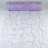 A roll of light purple decorative fabric with a swirling pattern is shown unrolled on a white surface. Produktbild-Vorschau