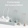 Three different colored neck fans are displayed on white and gray platforms against a light gray background. Náhľad obrázku produktu