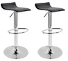 Lot de 2 Chaises Tabourets de Bar Cuisine Pub Pied en Métal Voir les images du produit 1