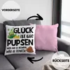 Trendation - Glück Ist Wie Pupsen Deko-Kissen mit Füllung Produktbild-Vorschau 2
