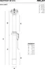 XLC Suspension Dropper SP-S13 Ø27,2mm/390mm, piasta 120mm, Podgląd zdjęcia produktu 2