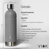 VIOK 1,3 L Edelstahlflasche für Aarke Carbonator 3, Smeg, Produktbild-Vorschau 7