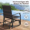 COSTWAY 3-tlg. Gartenmöbel Set mit gepolstertem Sitz, Produktbild-Vorschau 5