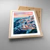 Gerahmtes Poster - Rahmen in heller Eiche - Santorini Produktbild-Vorschau 3