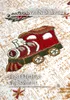 A close-up of a festive rug with a train design. Podgląd zdjęcia produktu