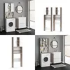 A collage of images showing a washing machine cabinet in different settings and angles. Anteprima dell’immagine prodotto