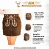 Lederhose da donna   - Gonna tradizionale in pelle Anteprima dell’immagine prodotto 3