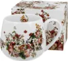 DUO FLORAL Fassbecher 430 ml VINTAGE FLOWERS WHITE New Bone Produktbild-Vorschau 2