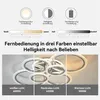 LED Deckenleuchte Acryl, Rundring Dimmbar, Fernbedienung, Produktbild-Vorschau 3