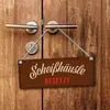 Scheißhäusle frei oder besetzt Wendeschild mit Kordel Produktbild-Vorschau 3