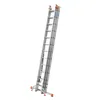 A silver multi-purpose ladder is shown standing upright against a white background. Podgląd zdjęcia produktu