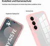 Close-up views of a pink phone case highlighting its protective features. Produktbild-Vorschau