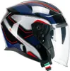 Casco Jet CGM 136G RNA Sport Nero Rosso Blu Lucido taglia M Anteprima dell’immagine prodotto 1