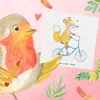 Mr. & Mrs. Panda Klappkarte Fuchs Fahrrad fahren - Weiß - Produktbild-Vorschau 5