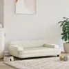 vidaXL Hundebett Creme 90x53x30 cm Samt Produktbild-Vorschau 2