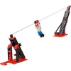 A toy zipline construction set with a figure on the zipline. Náhled obrázku produktu