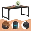 Wanbor 160 x 80 cm Esstisch, industrieller Küchentisch für Produktbild-Vorschau 5