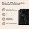 KitchenYeah© Herdabdeckplatte Marmor - Schwarz - Weiß - Produktbild-Vorschau 6