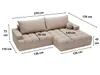 GrainGold Ecksofa L-Form Rechts Havi - Ecksofa mit Produktbild-Vorschau 10