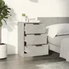vidaXL Nočný stolík Concrete Grey 40x36x65 cm Náhľad obrázku produktu 3
