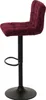 A single burgundy bar stool with a black base and stem, shown against a white background. Podgląd zdjęcia produktu