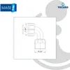 tecuro Winkelstück 3/4 Zoll AG/IG zur Montage an Produktbild-Vorschau 6