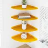 Étagère flottante 4 pcs Jaune moutarde 30 x 30 x 2 cm Voir les images du produit 3