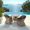 tectake® Aluminium Rattan Sitzgruppe Zürich wetterfest und Produktbild-Vorschau 8