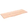 vidaXL Wandregal 100x40x2 cm Massivholz Eiche Unbehandelt - Produktbild-Vorschau 2