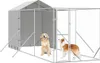 vidaXL Outdoor-Hundezwinger mit Dach Silbern 2x6x2,5m Produktbild-Vorschau 4