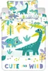Detská posteľná bielizeň Dino Cute and Wild 100x135, 40x60 Náhľad obrázku produktu 1