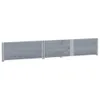 vidaXL Paletten-Aufsatzrahmen 2 Stk. Grau 150x100 cm Produktbild-Vorschau 4