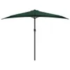 vidaXL Ombrellone da balcone con palo in alluminio verde Anteprima dell’immagine prodotto 3