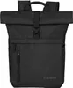 A black roll-top backpack shown from the front. Náhľad obrázku produktu
