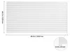 SucceBuy Lamellenwandverkleidung, 2,4 x 1,2 m, PVC, weiße Produktbild-Vorschau 7