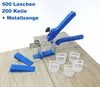 Fliesen Nivelliersystem Blau Fliesenstärke 3-12 mm Produktbild-Vorschau 1
