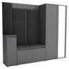Garderobe LUTON 8 ANTHRACITE 16 - Farbe: anthrazit, moderne Produktbild-Vorschau 1
