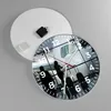 Wanduhr - Rund - Glasuhr - Flugzeug Flughafen Passagiere - Produktbild-Vorschau 2