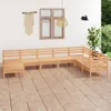 vidaXL 8 tlg. Garten Lounge Set Massivholz Kiefer - Produktbild-Vorschau 2